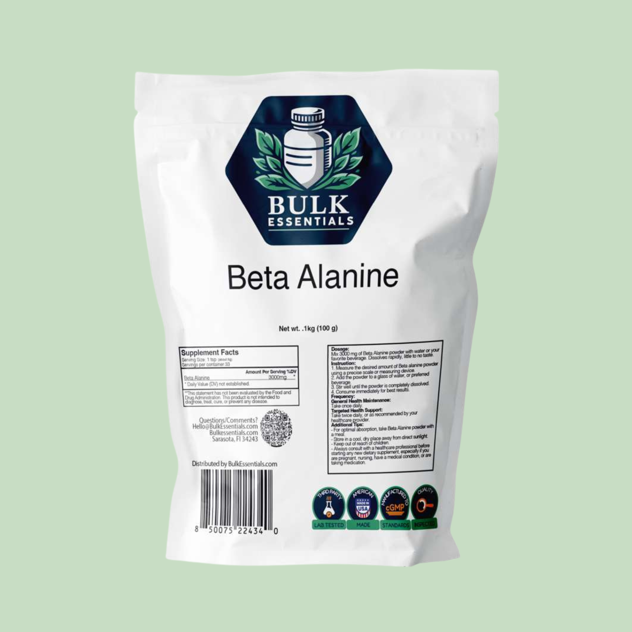 Beta Alanine Powder Supplement