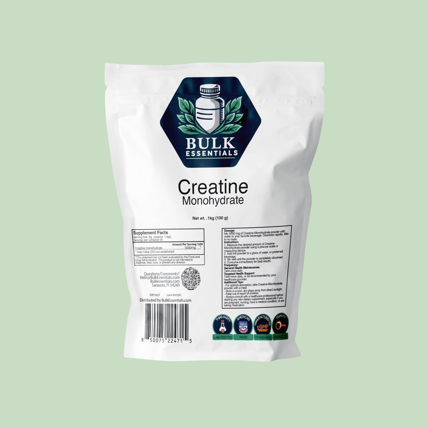 Micronized Creatine Monohydrate Powder