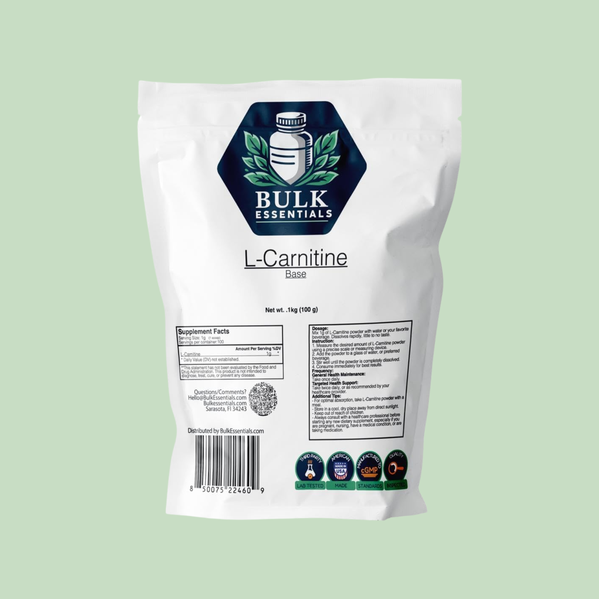 l Carnitine Supplement – Unflavored Powder